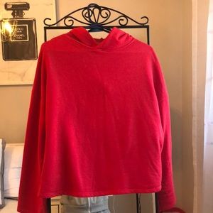 Zara red hoodie